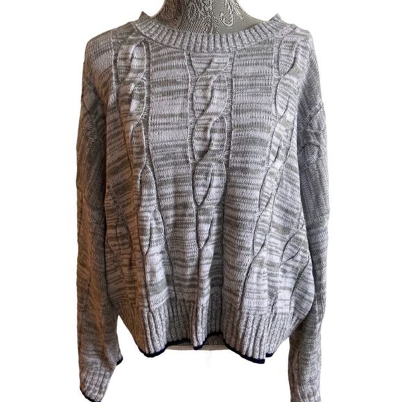 A.n.a - Cropped cozy sweater with wide sleeves - Picture 1 of 9
